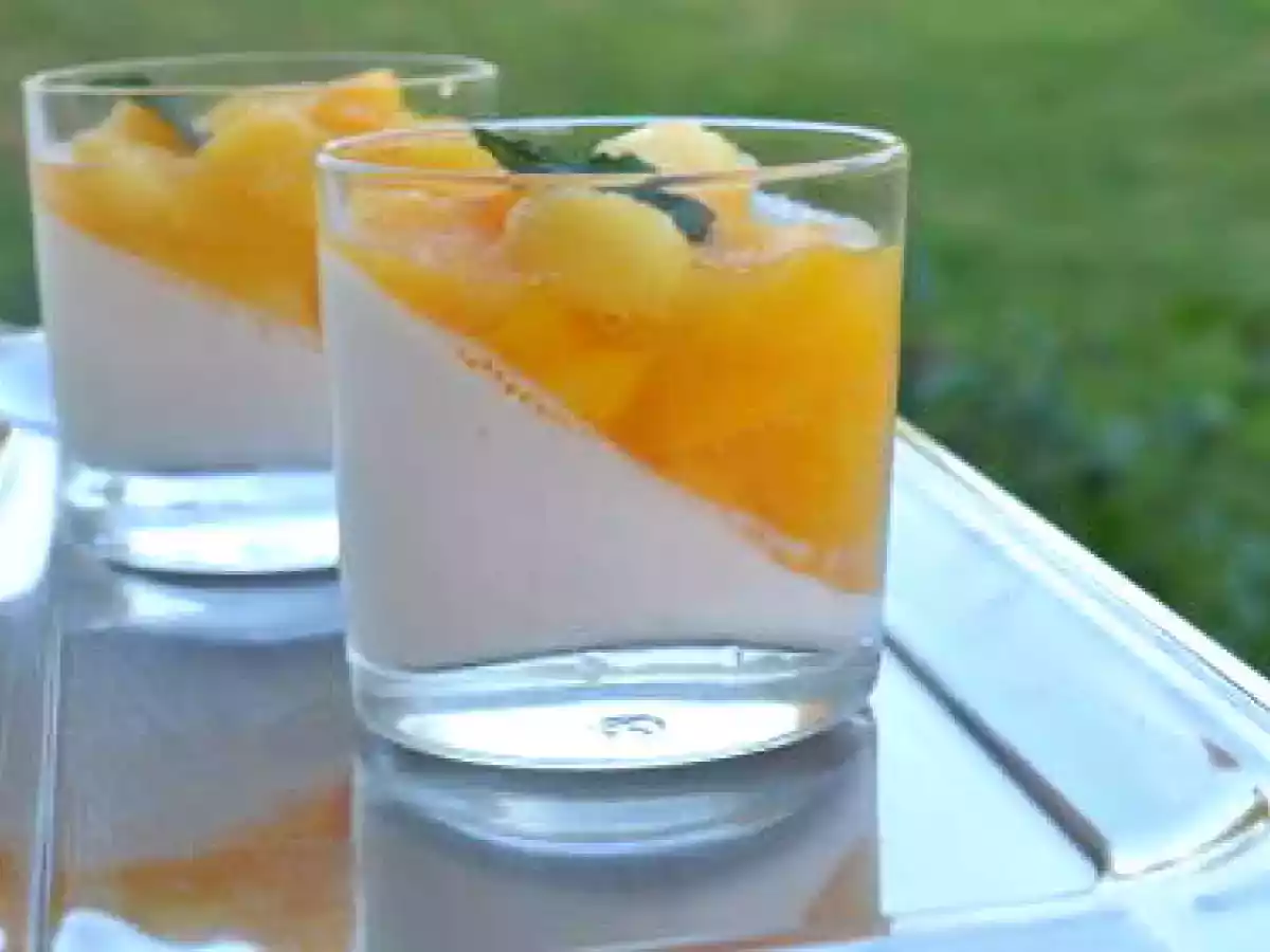 Panna cotta à la peche