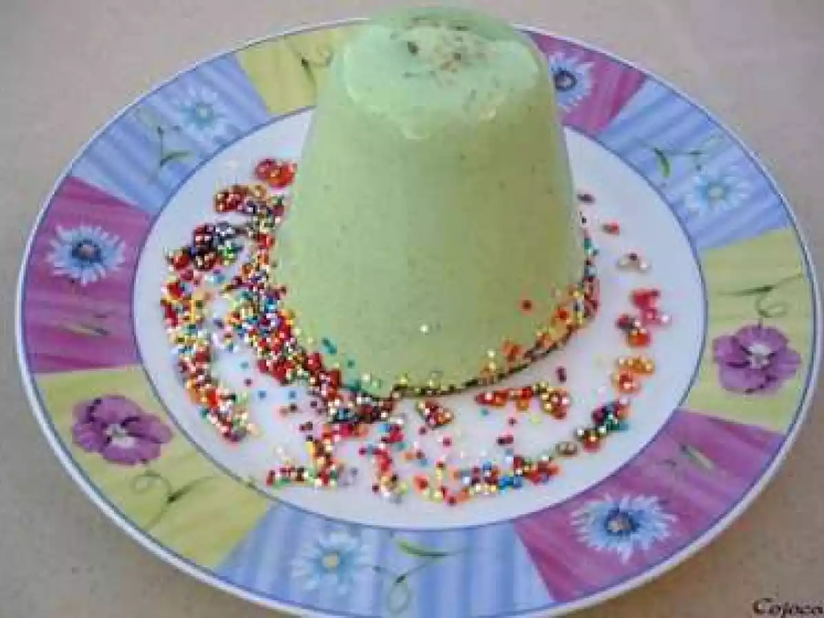 Panna cotta a la pistache