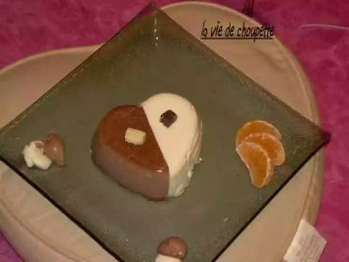 Panna cotta au 2 chocolats