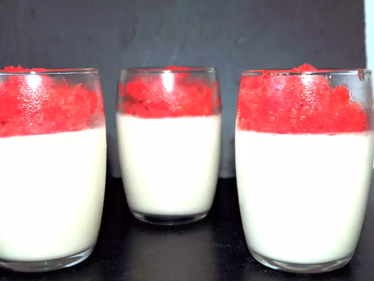 Panna Cotta au chèvre & Gaspacho de tomates givré - photo 3