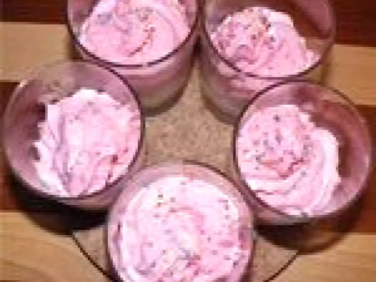 Panna cotta au citron et sa mousse de framboises