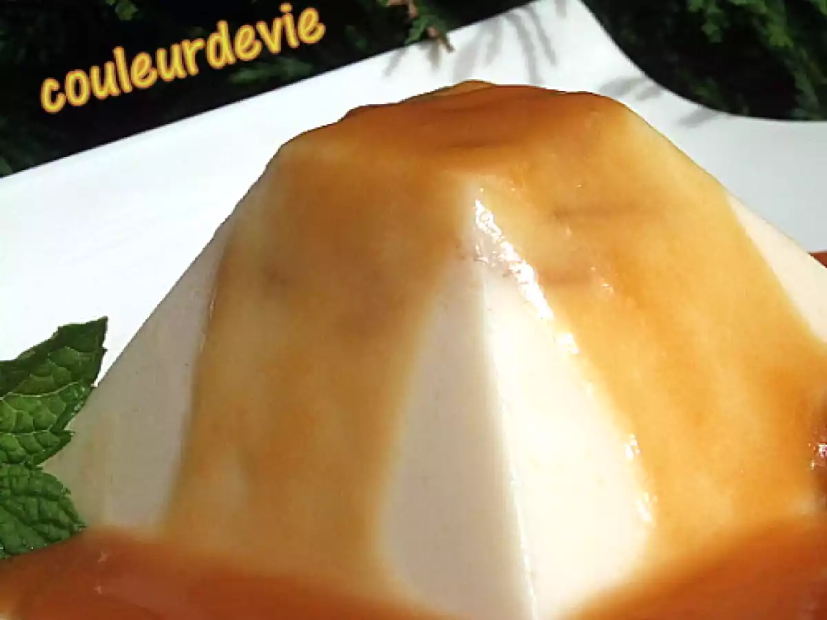 Panna cotta au citron-gingembre sauce caramel au citron et whisky