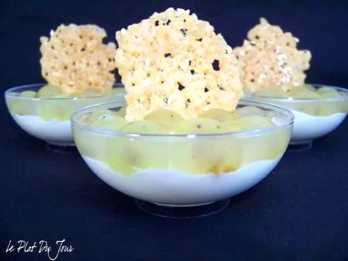 Panna cotta au gorgonzola et raisins en gelée - photo 3