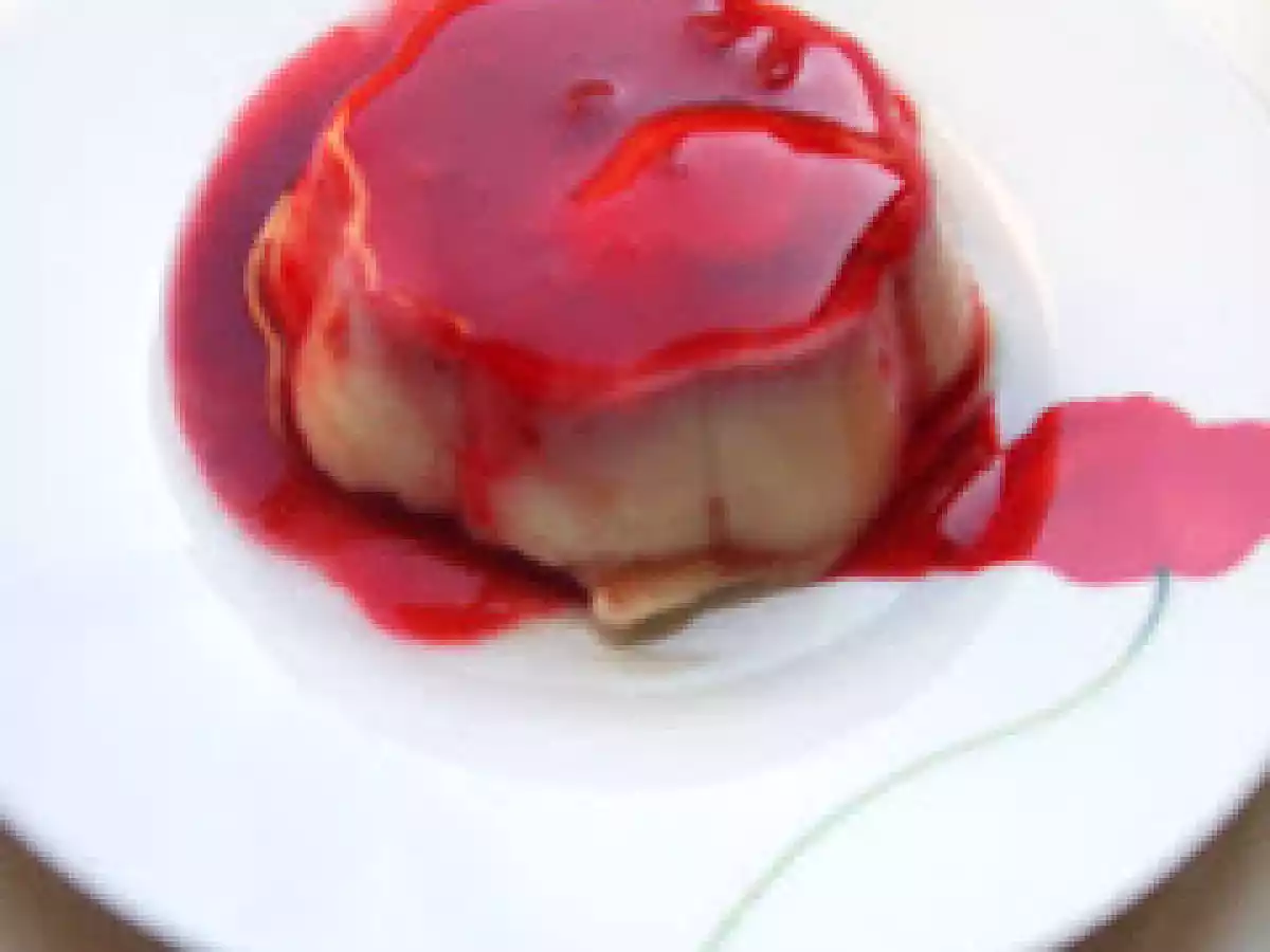 Panna Cotta au lait concentré sucré.