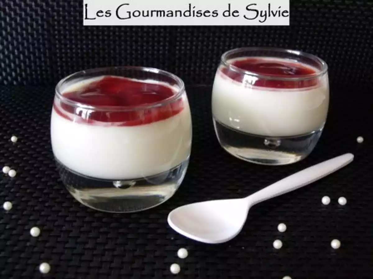Panna Cotta au Lemon Curd et Coulis de Framboises