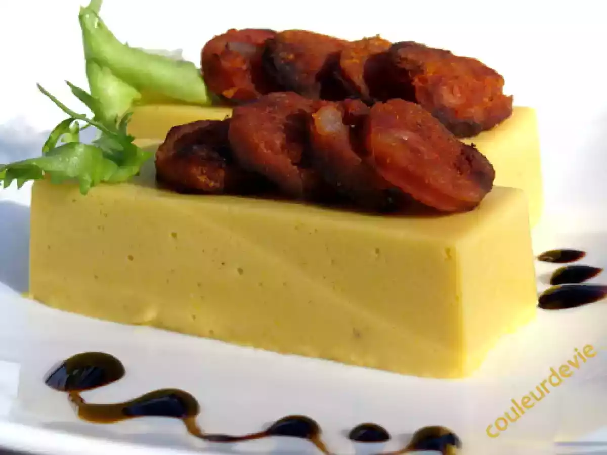 Panna cotta au maïs et chorizo grillé - photo 2