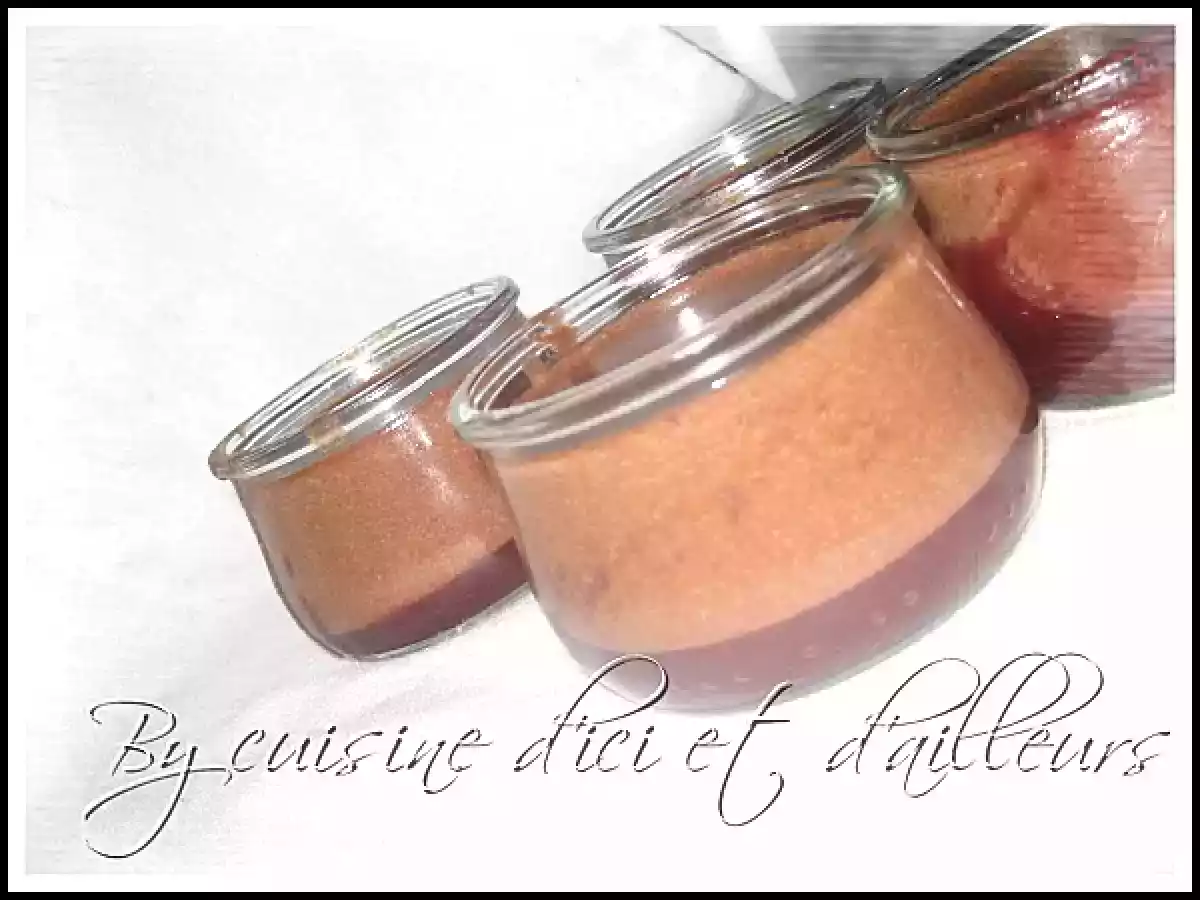 Panna cotta au nutella et son coulis de framboises - photo 2