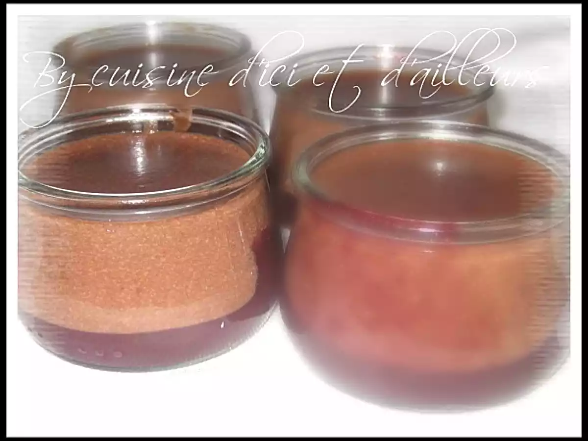 Panna cotta au nutella et son coulis de framboises - photo 3