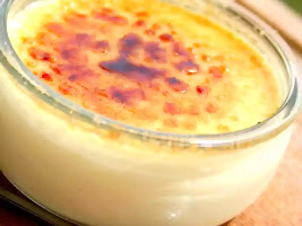 Panna Cotta aux bonbons à la Banane façon crème Brûlée