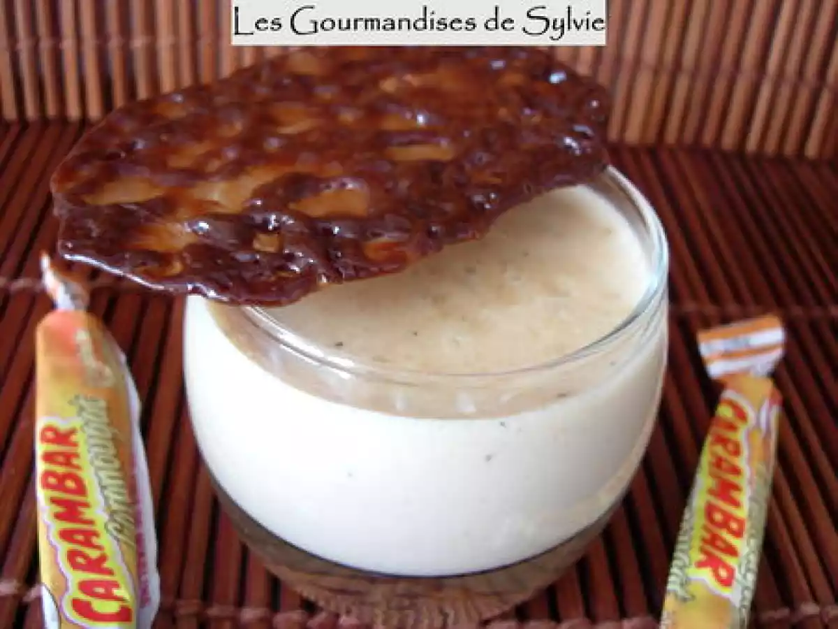 Panna-Cotta aux Caranougats et sa Tuile au Carambar - photo 2