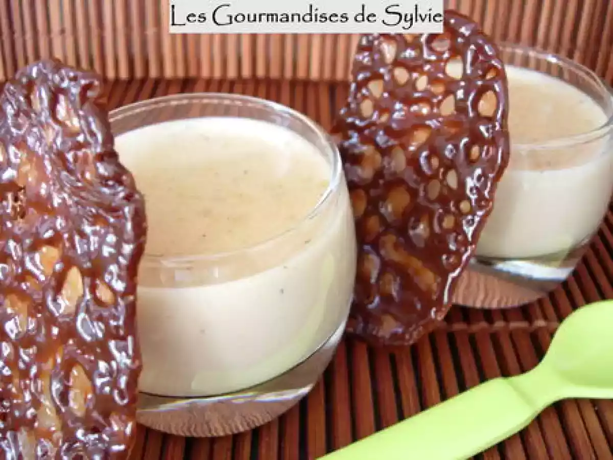 Panna-Cotta aux Caranougats et sa Tuile au Carambar - photo 3