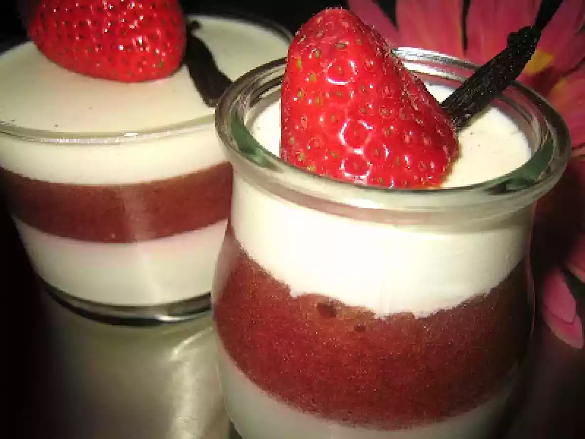 PANNA COTTA AUX FRAISES, VINAIGRE BALSAMIQUE!!! - photo 3