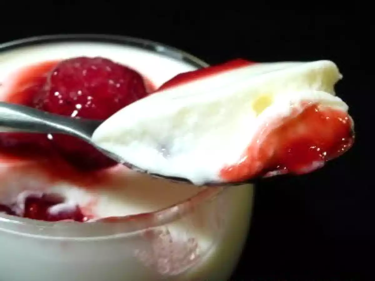 Panna cotta aux framboises. - photo 3