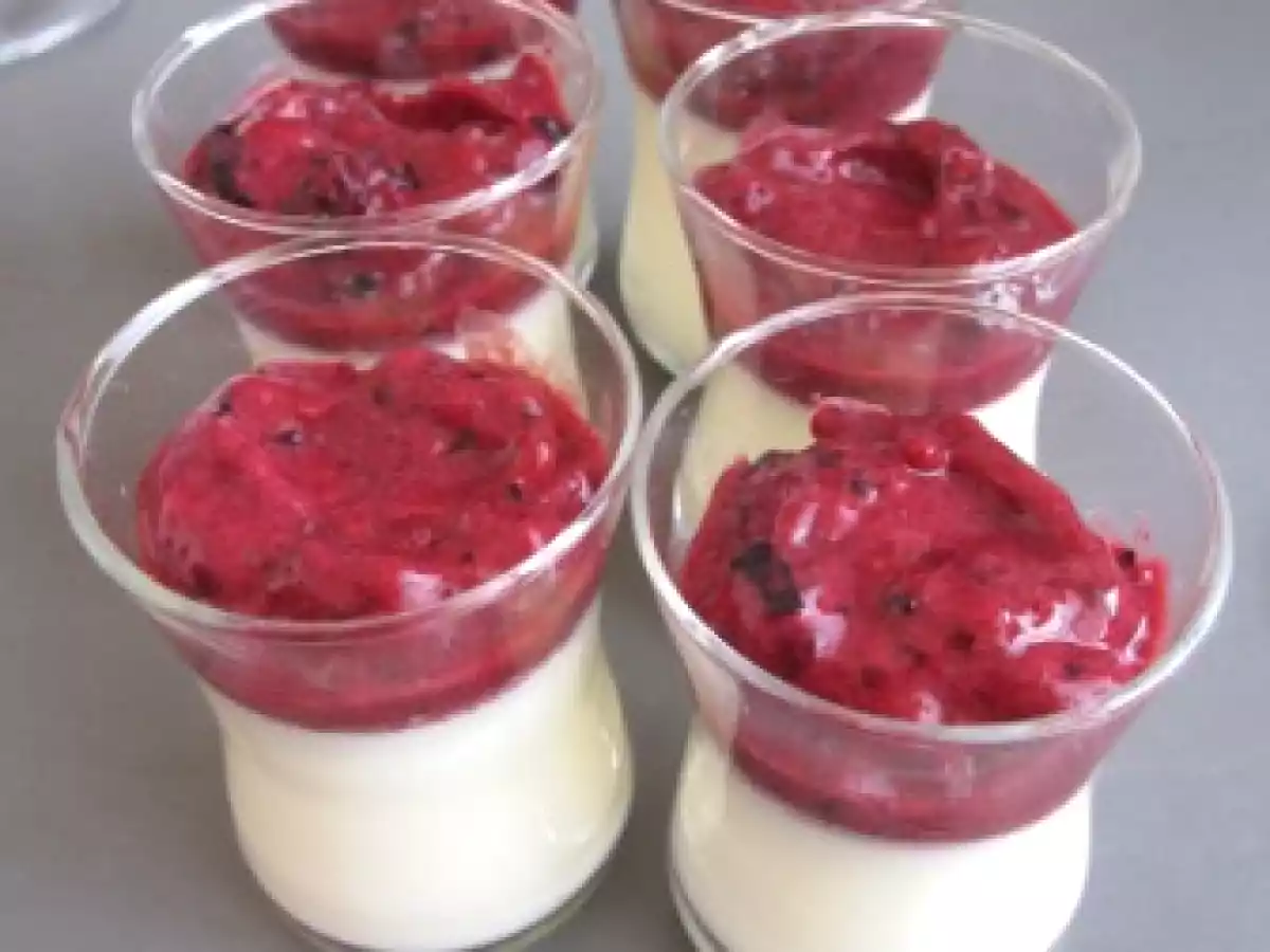 Panna Cotta aux fruits rouges