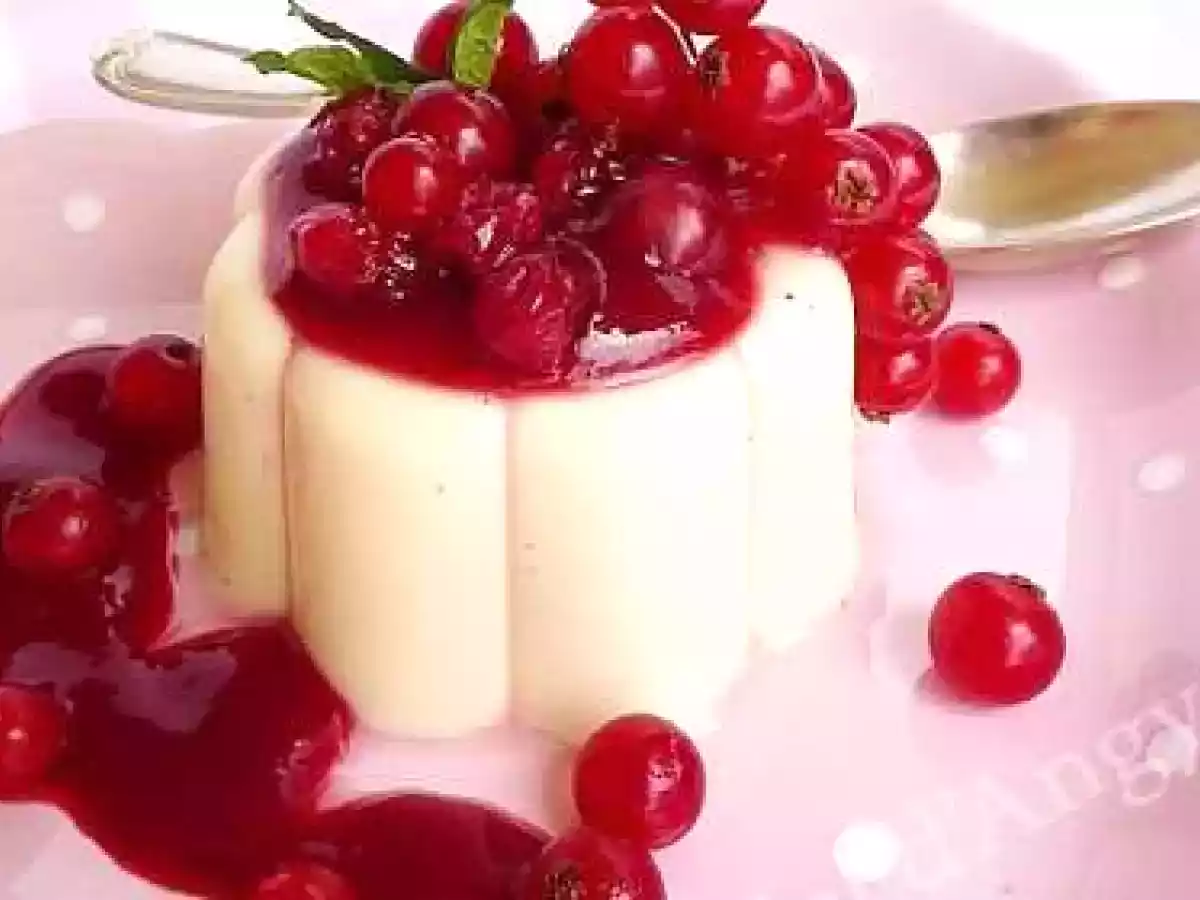 Panna cotta aux groseilles