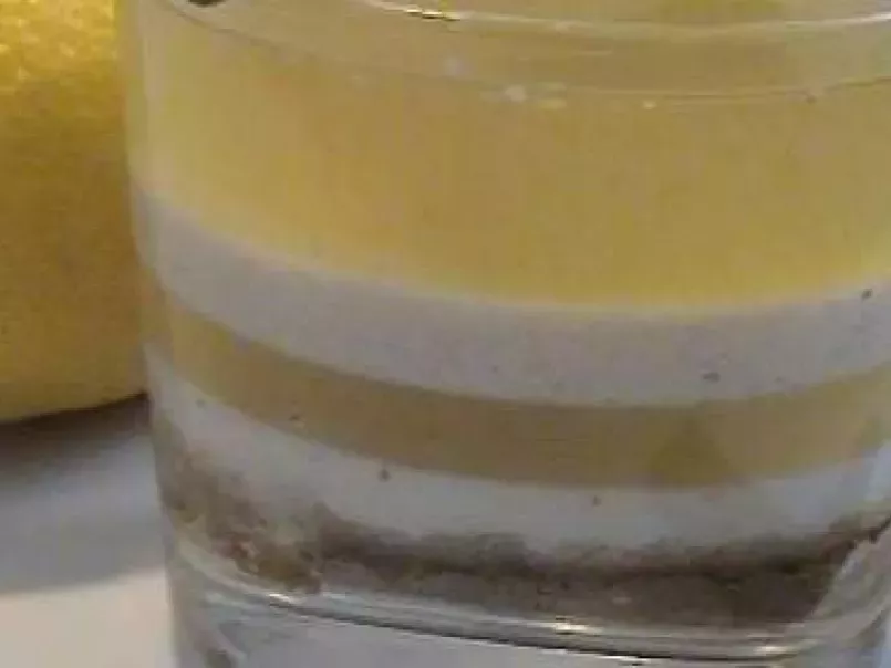 Panna cotta cannelle et gelée de citron sur lit de spéculoos, photo 3