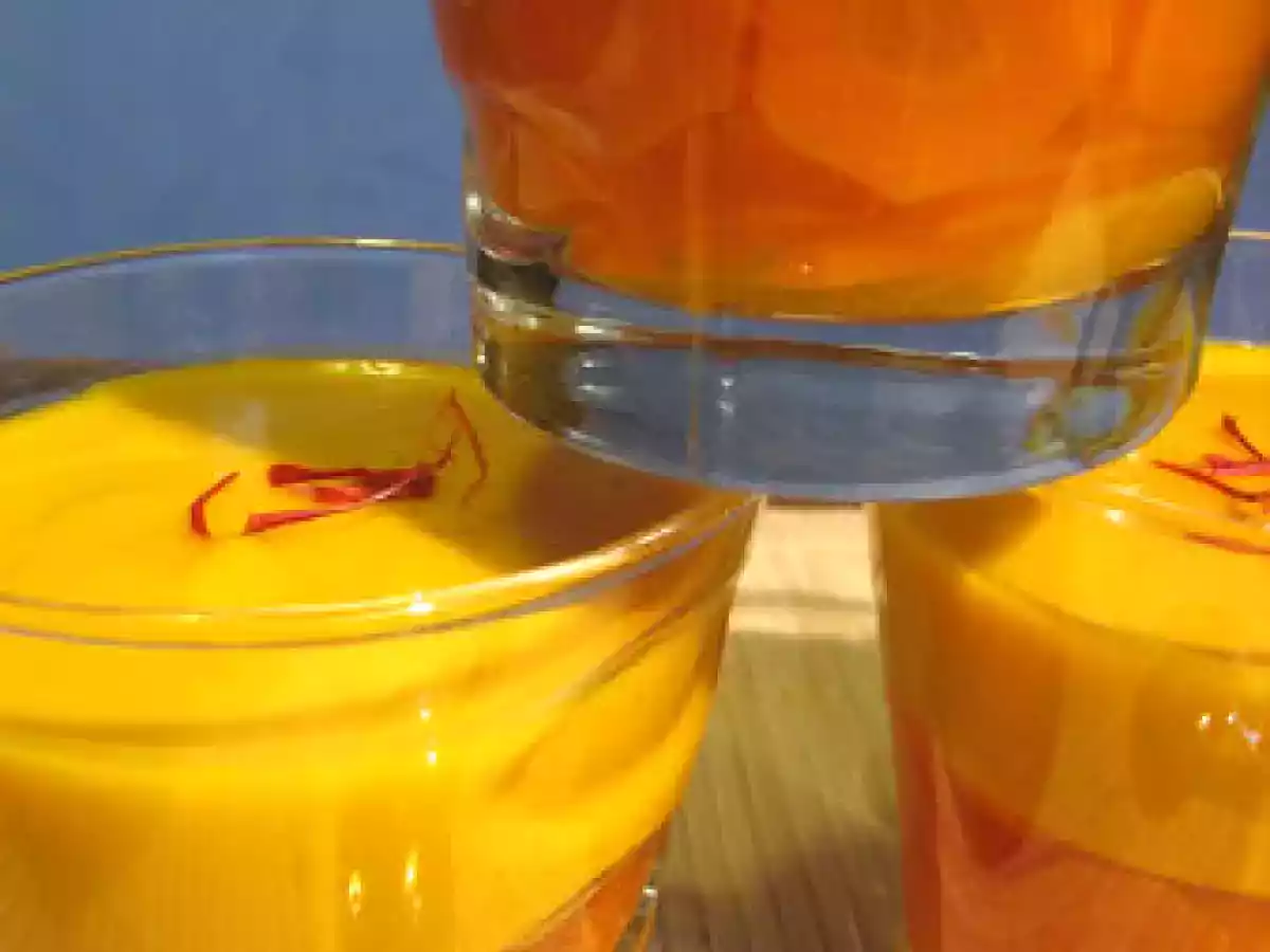 Panna-cotta carotte-lait de coco