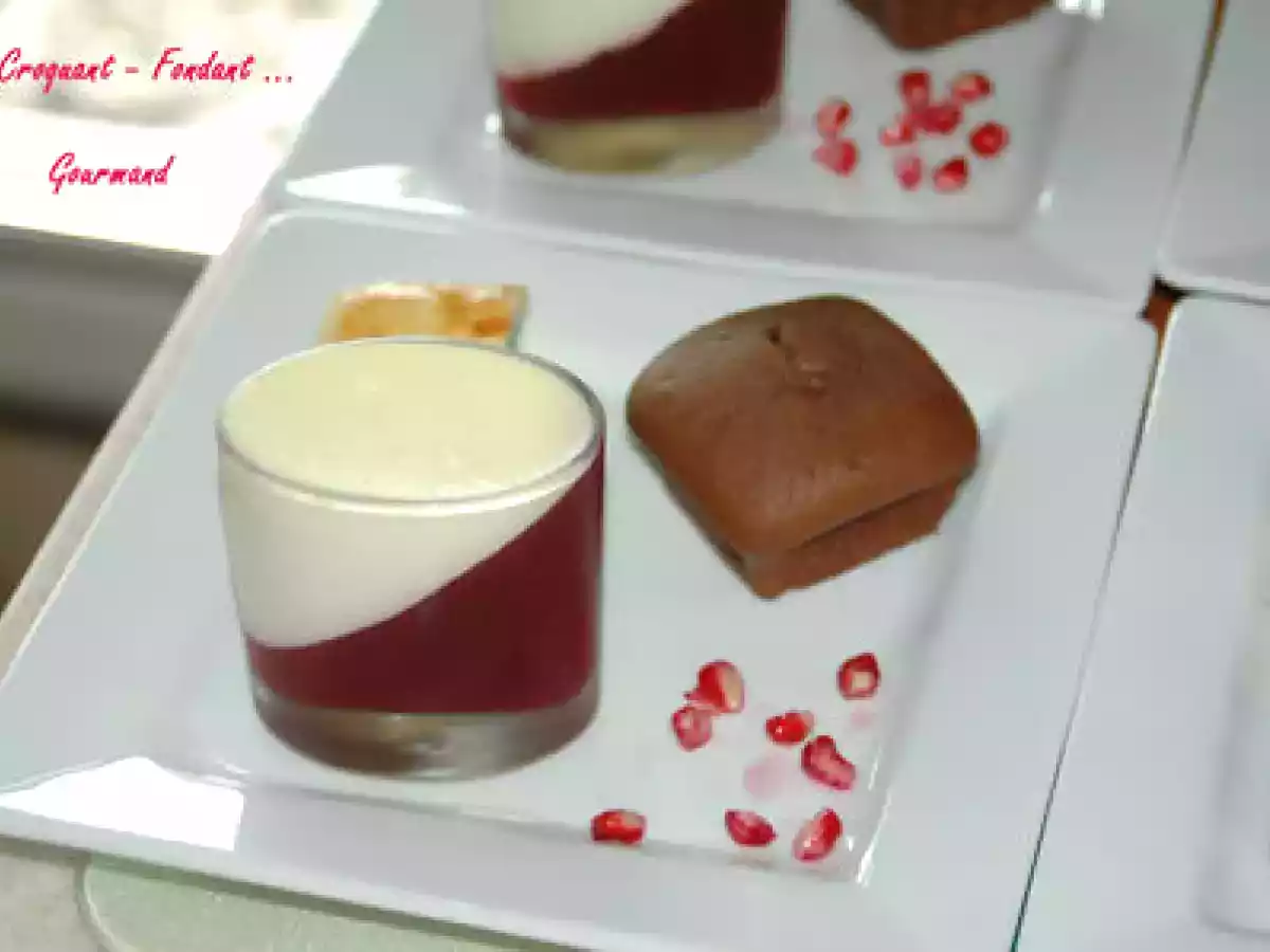 PANNA COTTA CHOCOLAT BLANC-FRAMBOISES