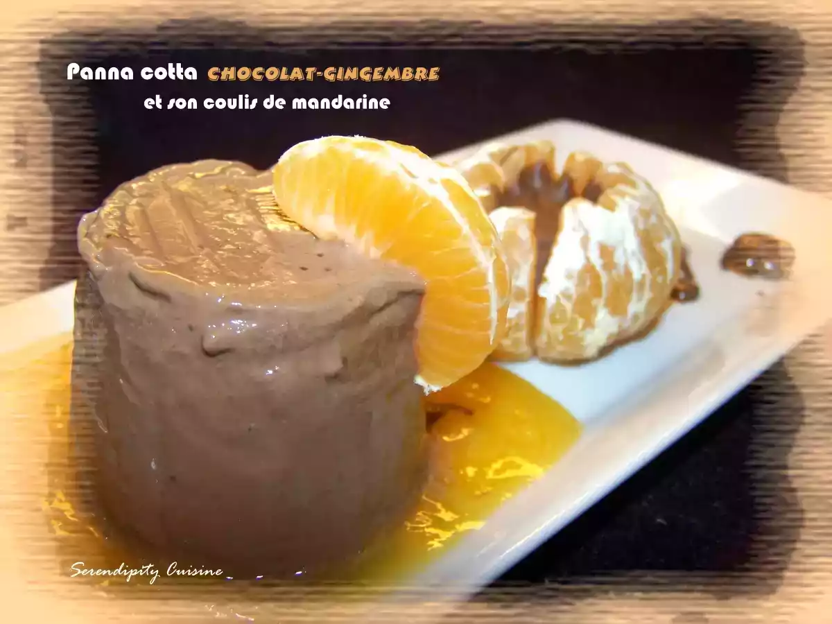 PANNA COTTA CHOCOLAT-GINGEMBRE