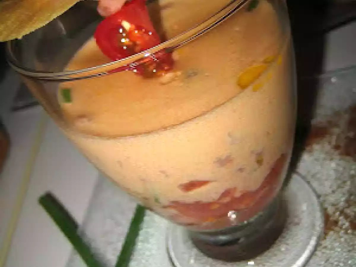 Panna Cotta de bisque de homard et crevettes grises de ma Mer du Nord!!!