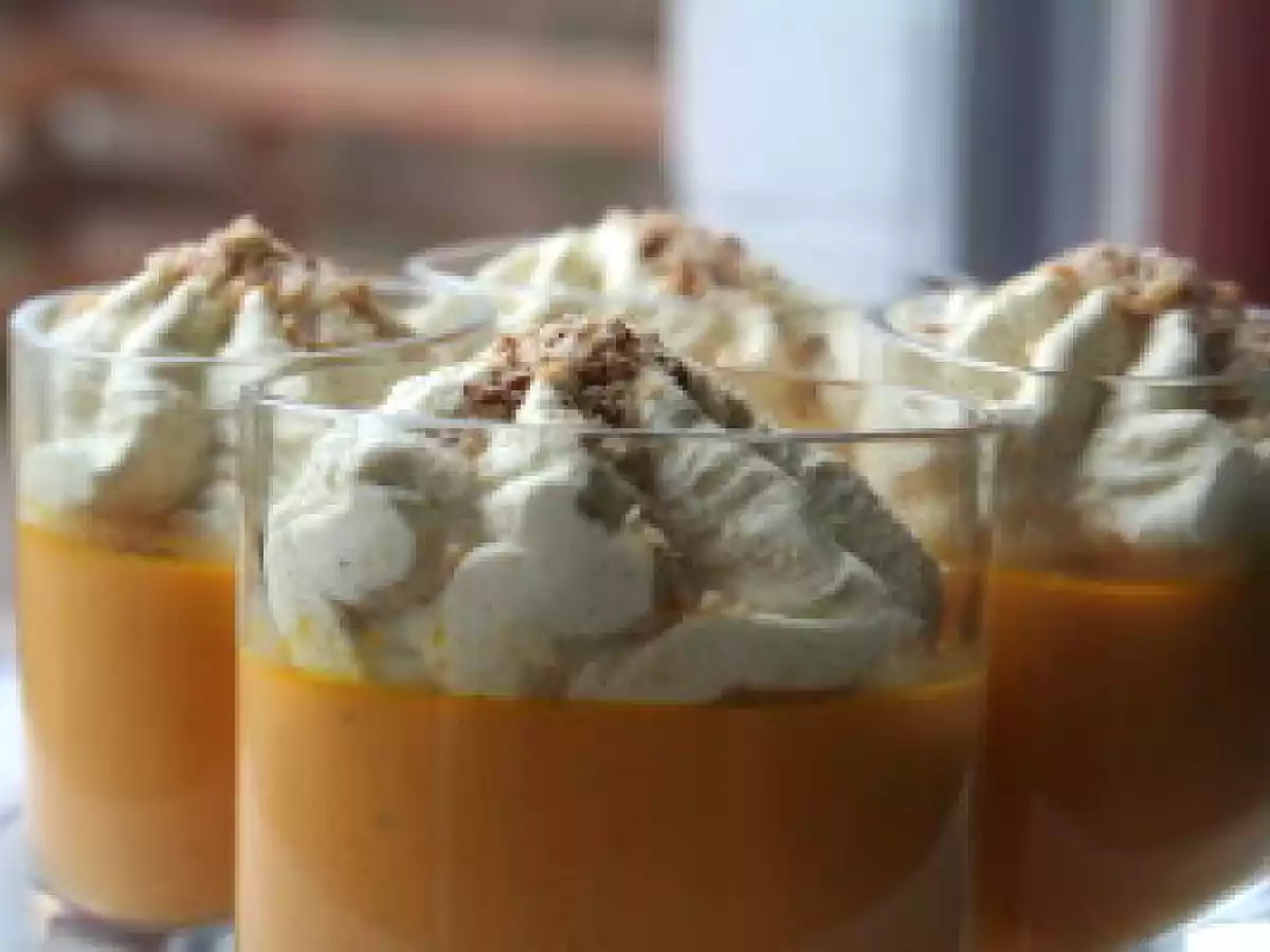 Panna cotta de carottes, chantilly cumin/curry