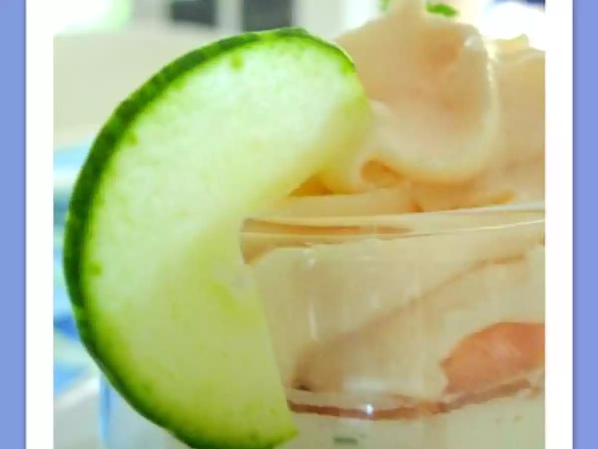 Panna cotta de concombre et mousse de saumon au siphon... - photo 4