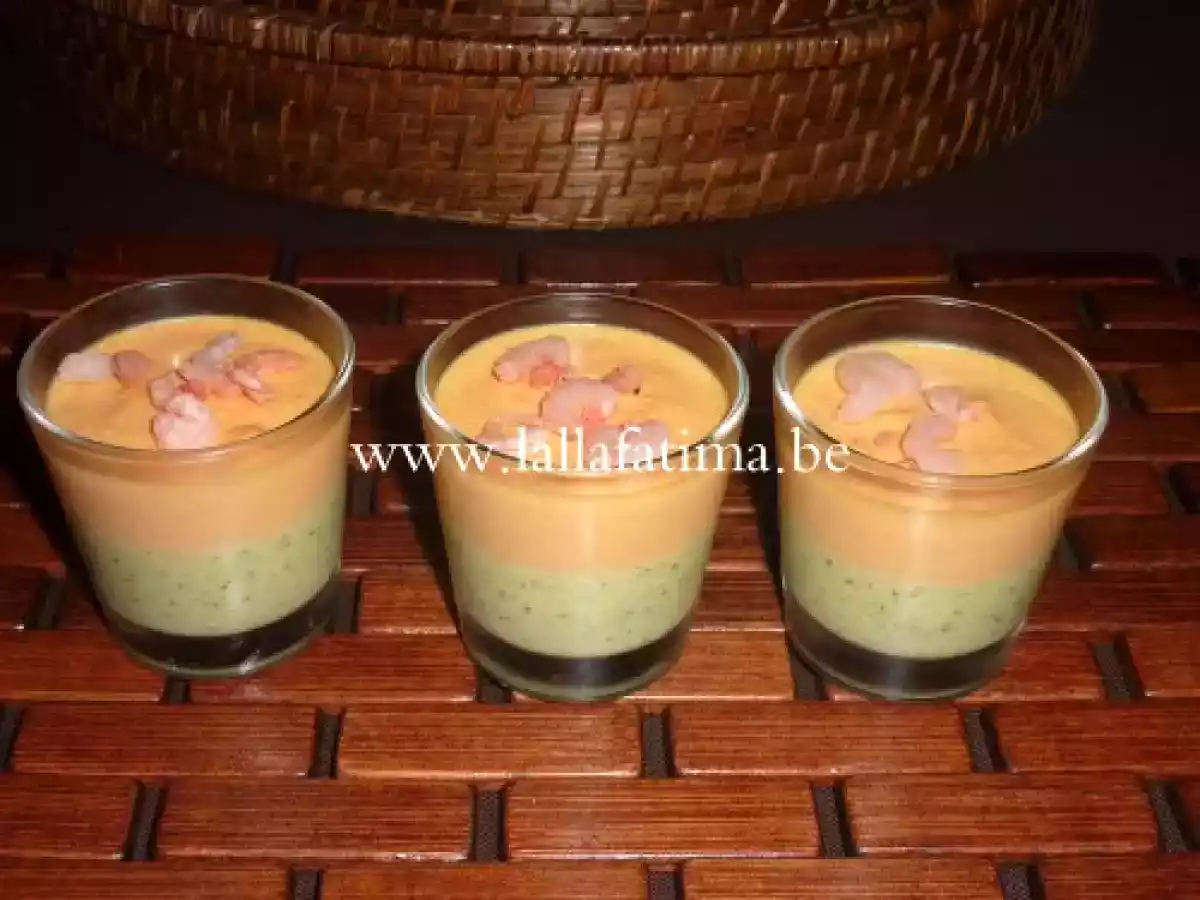 Panna cotta de courgette et carotte