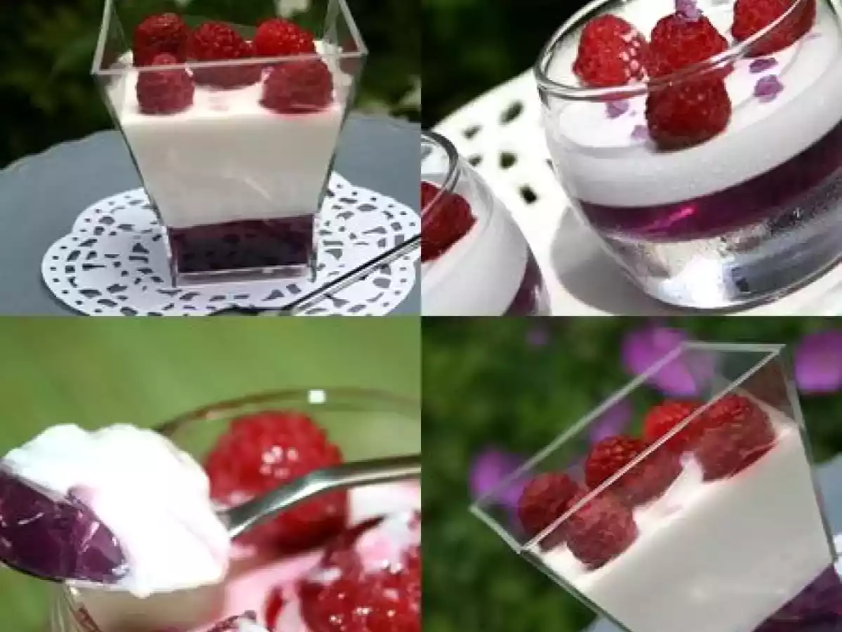 ^^Panna Cotta framboise/violette à la gelée de violette^^ - photo 2