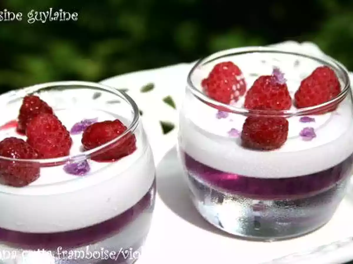 ^^Panna Cotta framboise/violette à la gelée de violette^^ - photo 3