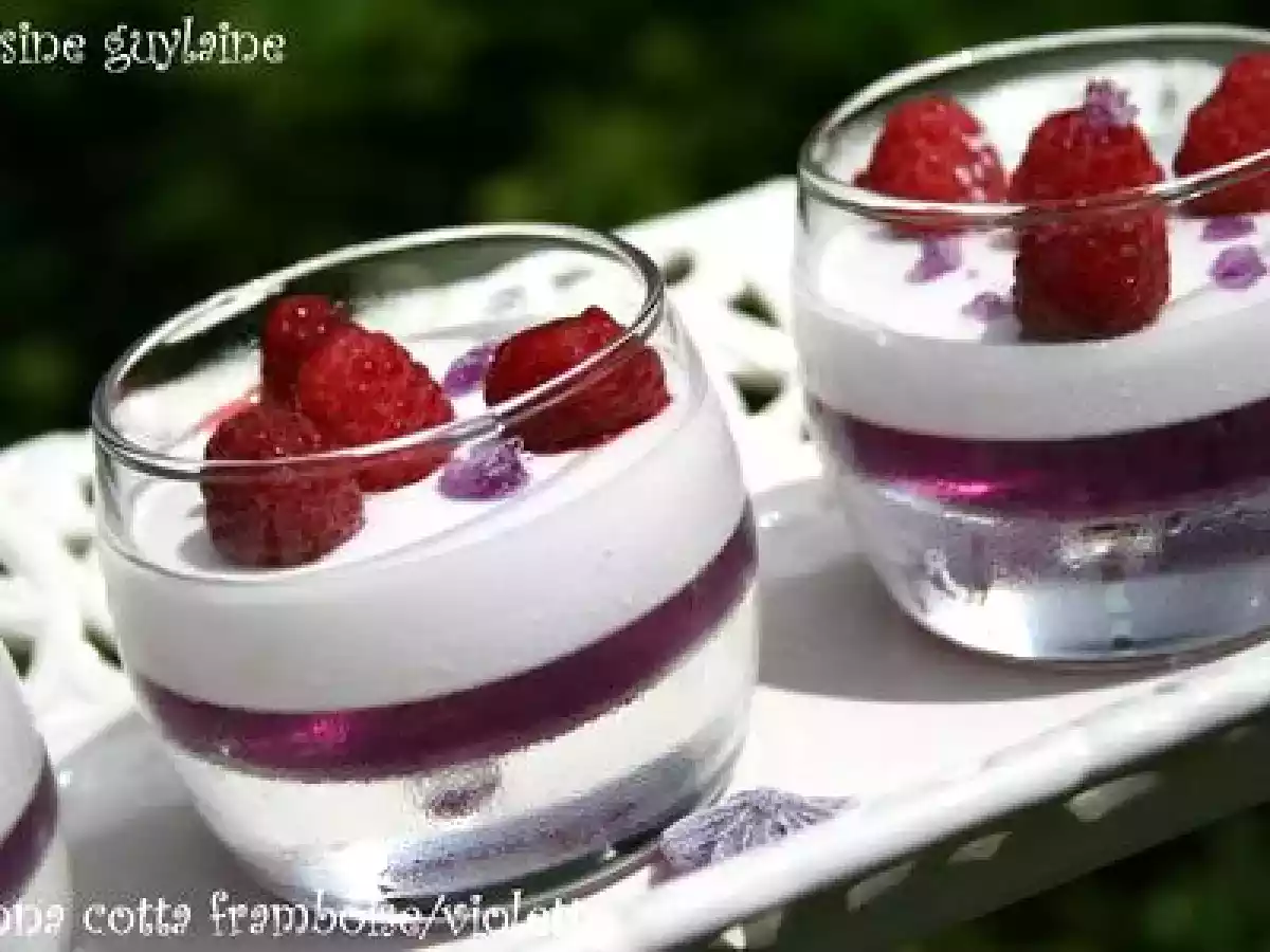 ^^Panna Cotta framboise/violette à la gelée de violette^^ - photo 4