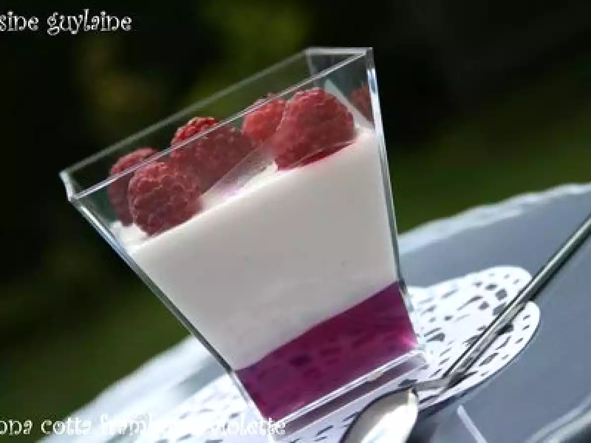 ^^Panna Cotta framboise/violette à la gelée de violette^^ - photo 5