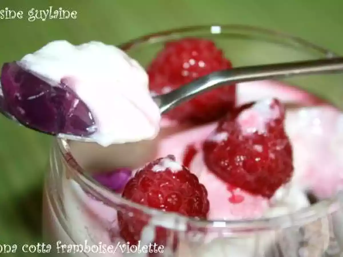 ^^Panna Cotta framboise/violette à la gelée de violette^^ - photo 6