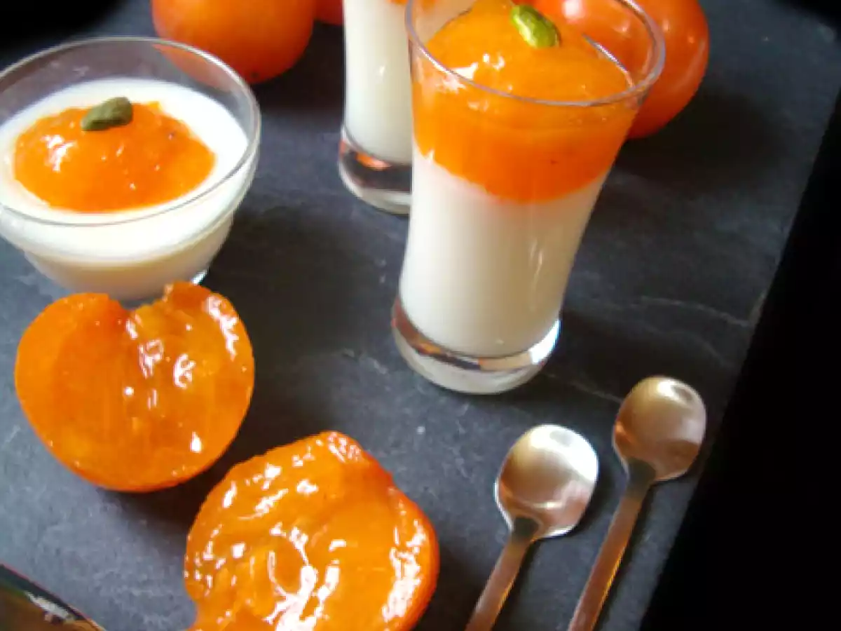 Panna cotta kaki coco