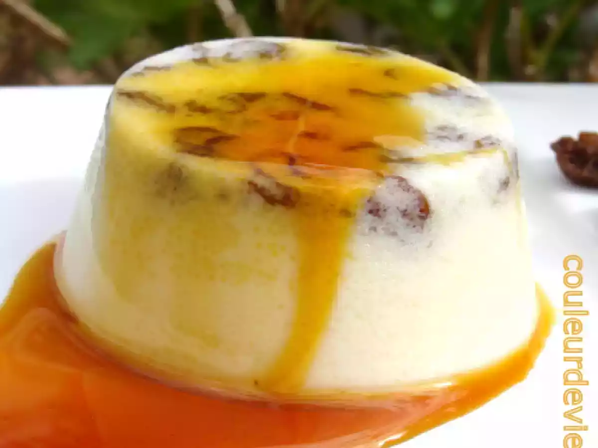 Panna cotta rhum-raisins au coulis de caramel - photo 2