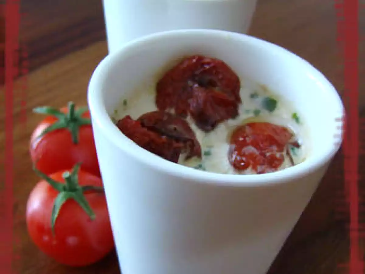 PANNA COTTA SALE AU TOMATES CONFITES