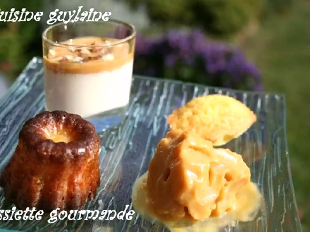 Panna cotta sauce caramel