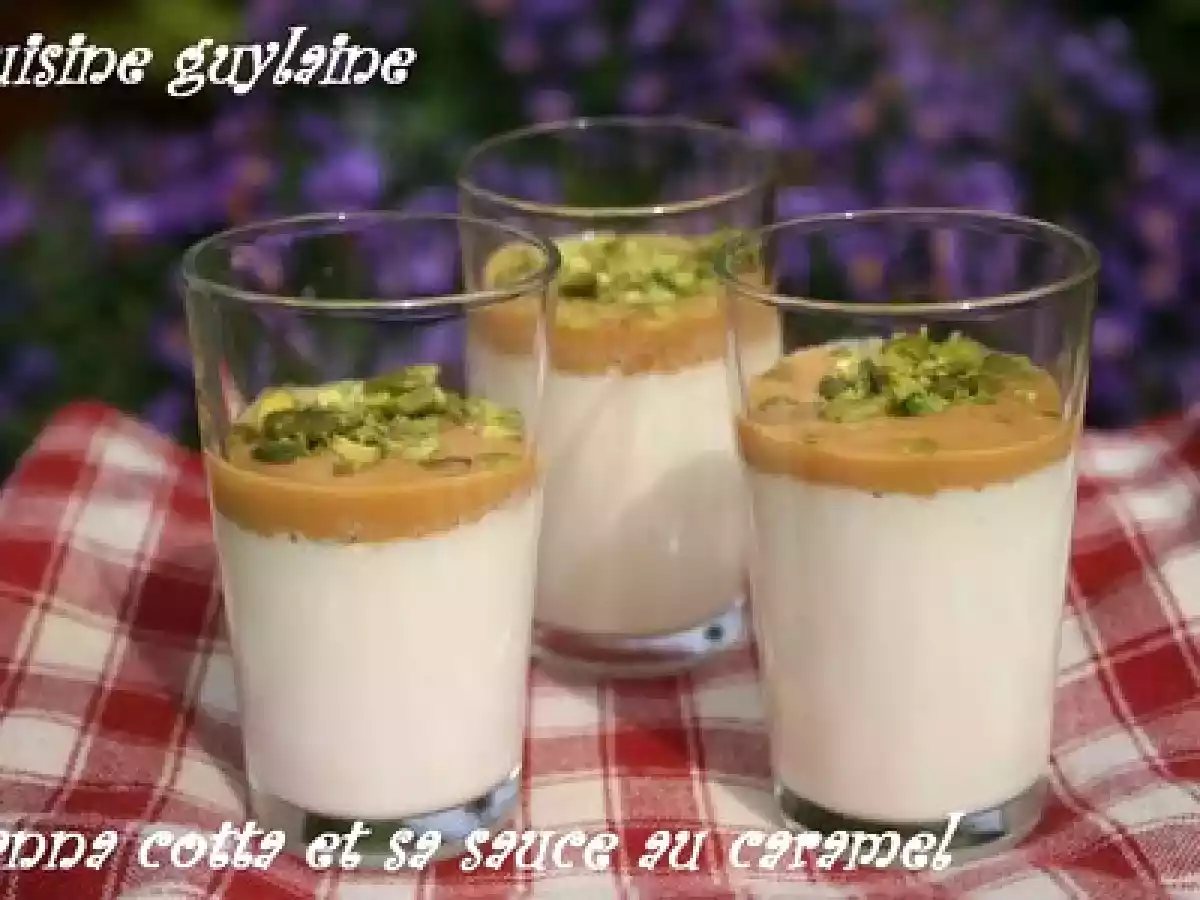 Panna cotta sauce caramel - photo 3