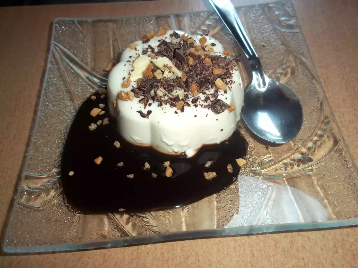 Panna cotta vanille aux pépites de chocolat !!!