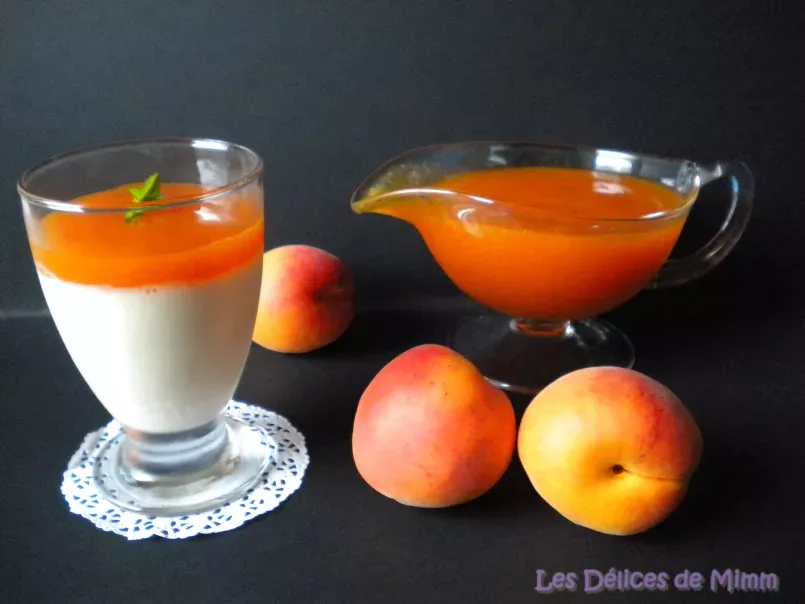 Panna cotta vanillée et son coulis d’abricots - photo 4