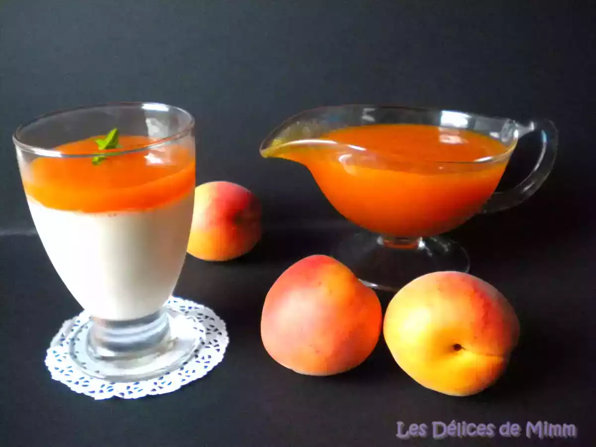 Panna cotta vanillée et son coulis d’abricots - photo 4