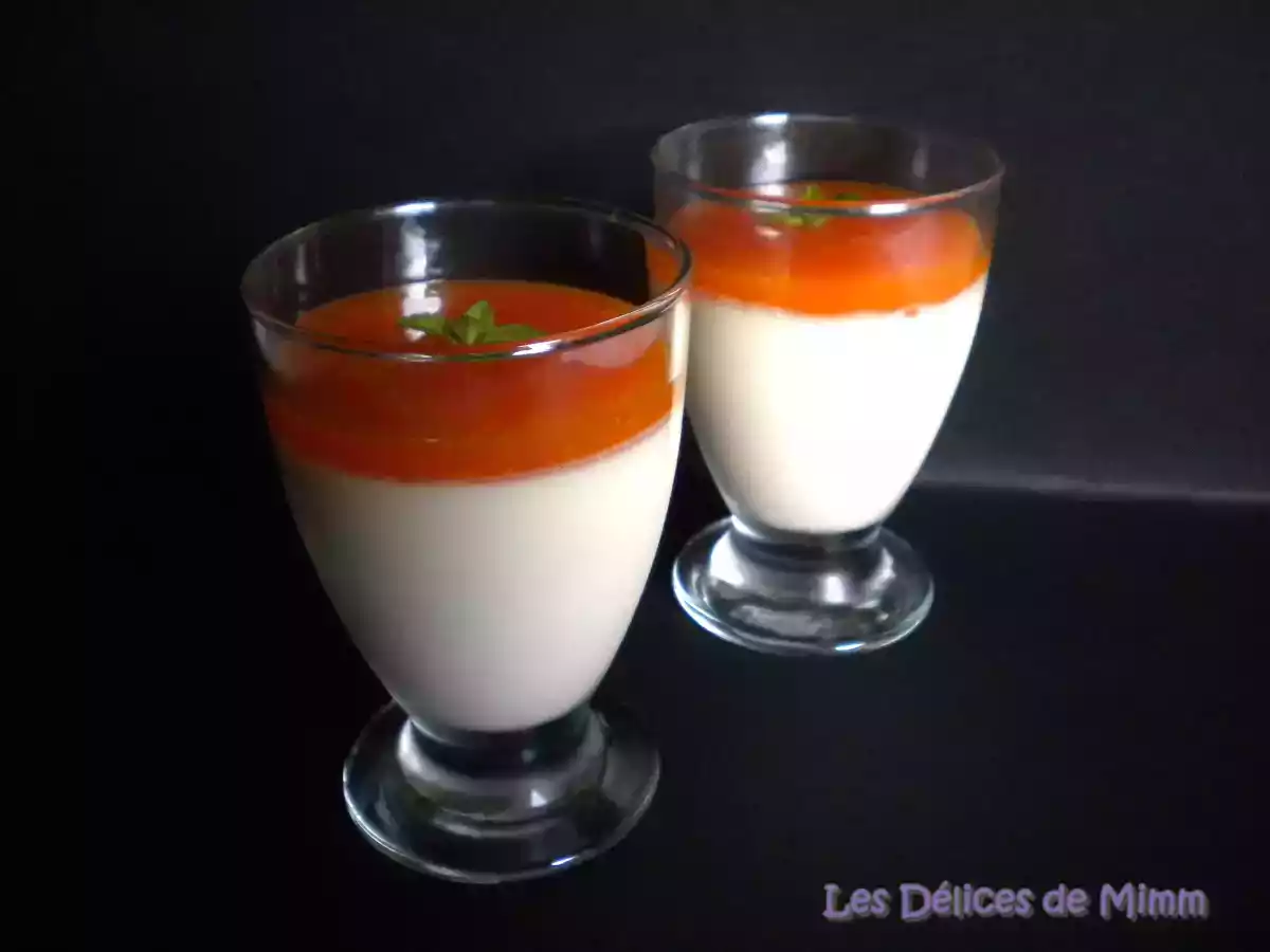 Panna cotta vanillée et son coulis d’abricots - photo 5