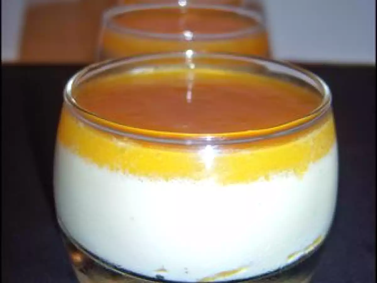 Pannacotta a la vanille et à la pêche