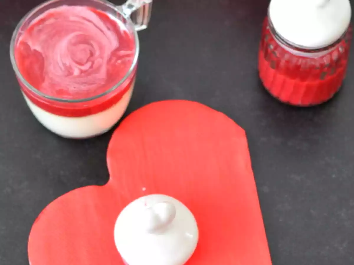 Pannacotta Chocolat blanc – Coulis de Fraise Framboise - photo 2