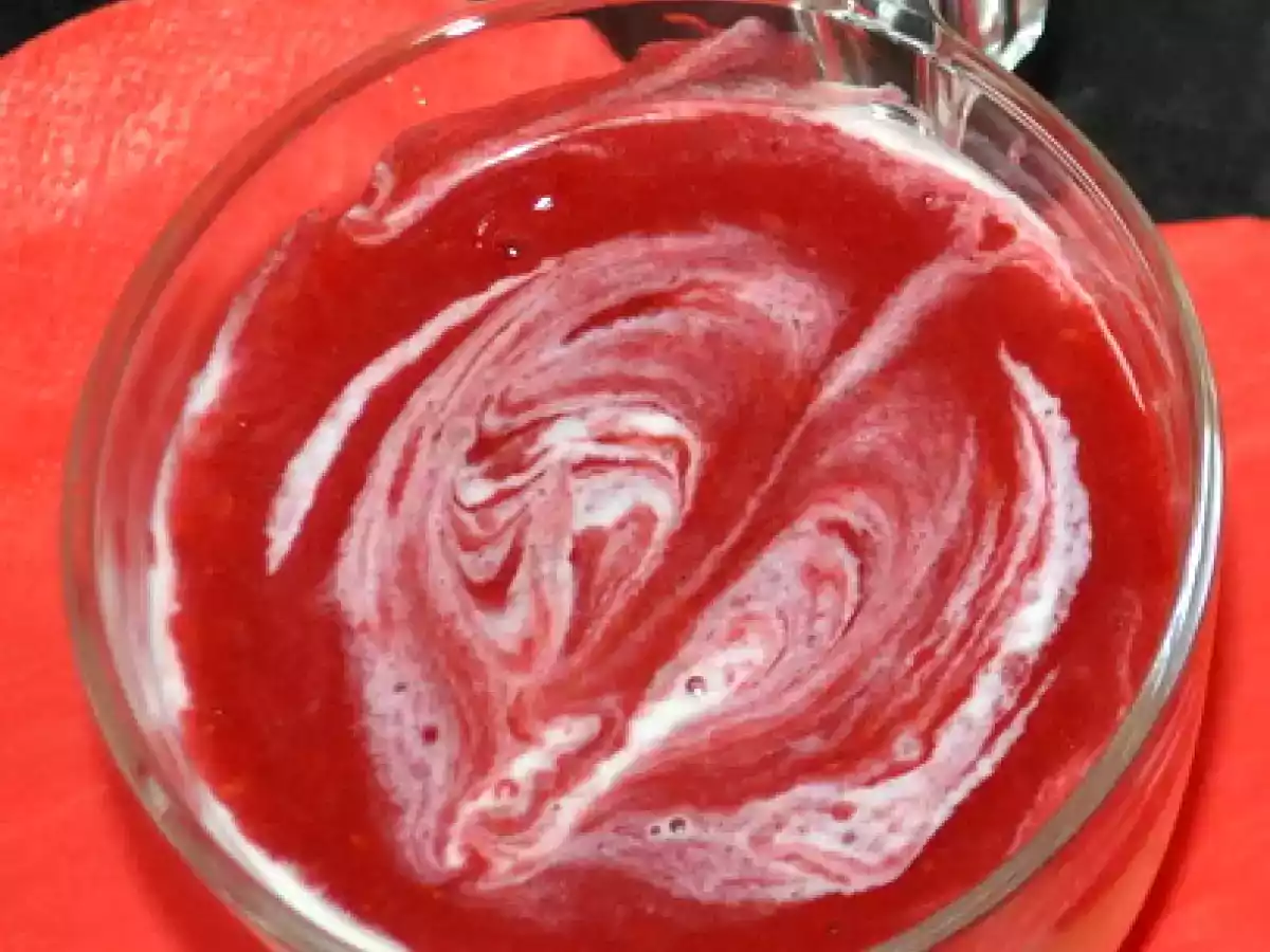 Pannacotta Chocolat blanc – Coulis de Fraise Framboise - photo 3