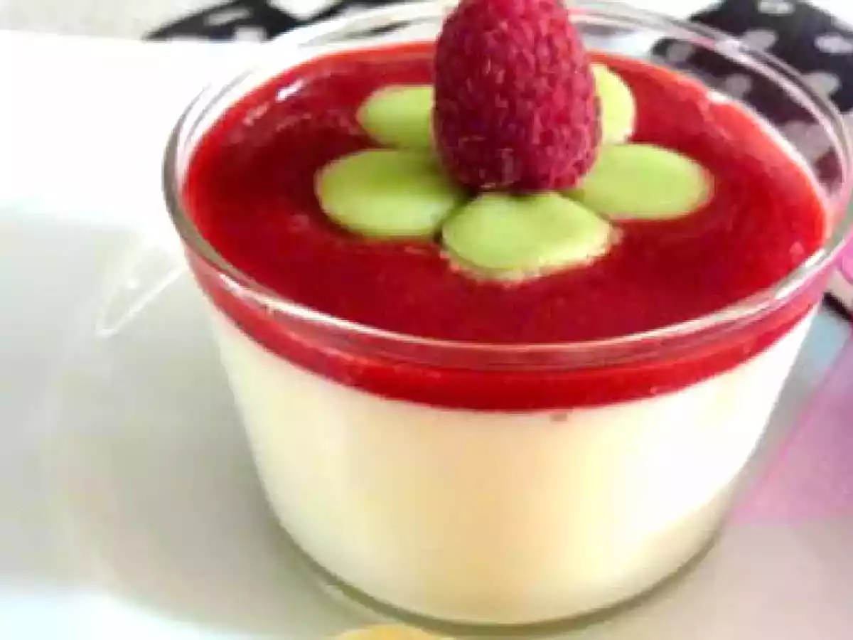 pannacotta light aux agrumes aux framboises - photo 2