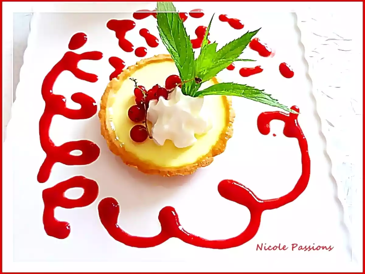 pannacotta sur pâte sablée