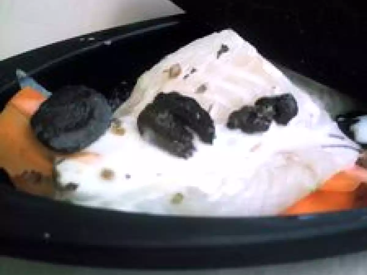 Papillote de cabillaud aux carottes, sauce citron