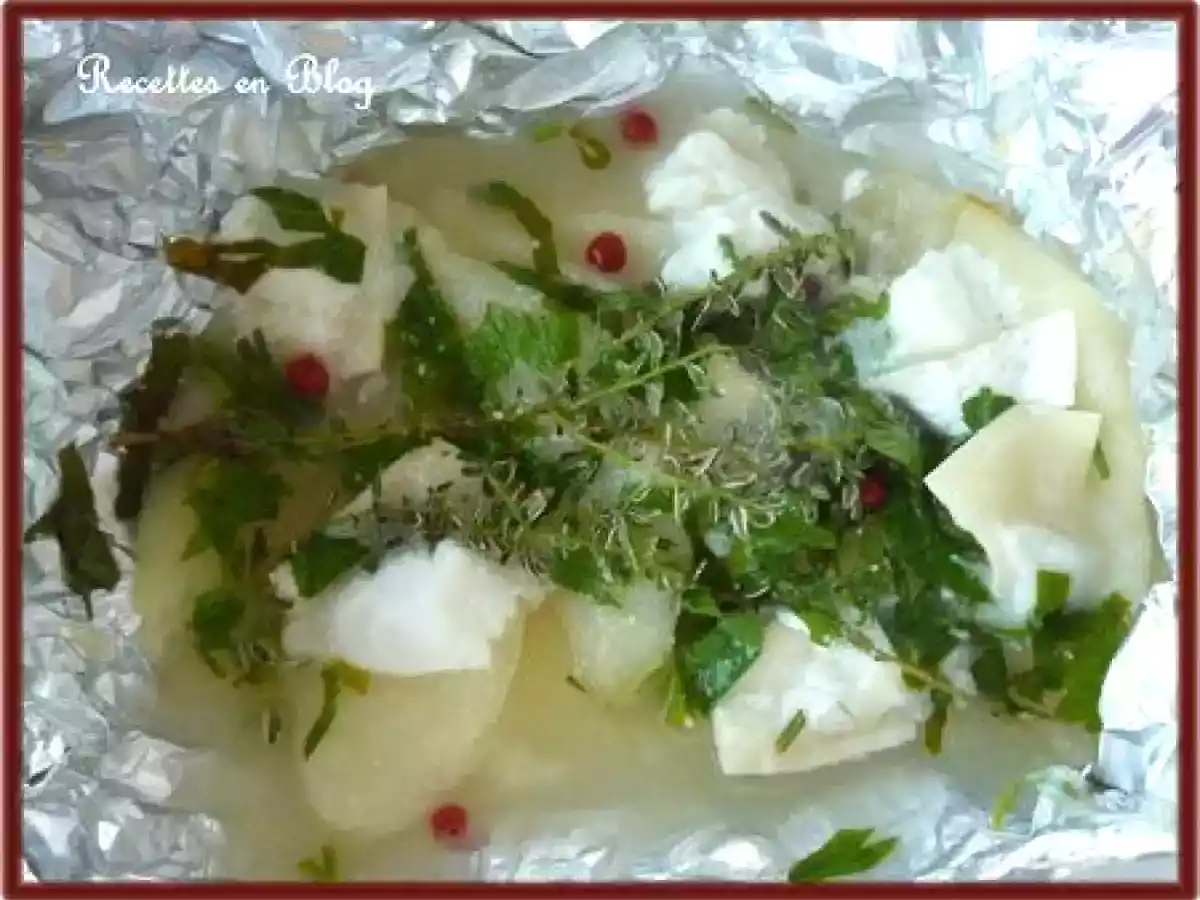 PAPILLOTE DE POIRES AU CHÈVRE AU BARBECUE