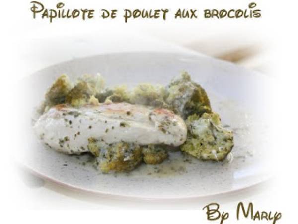 Papillote de poulet aux brocolis