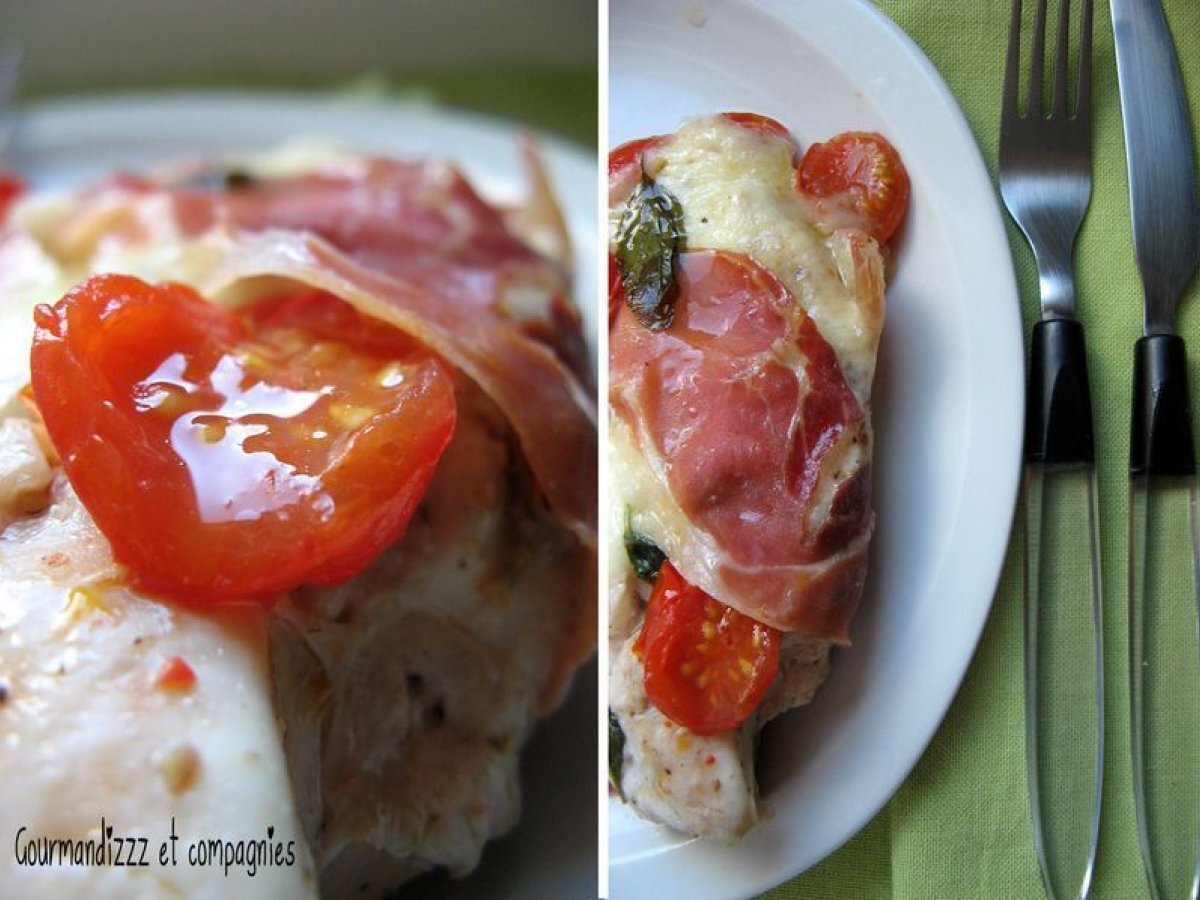 Papillote de poulet, tomate et mozzarella - photo 2